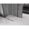 Mexen Velar cabine de douche coulissante 130 x 85 cm, givré, gris canon brossé - 871-130-085-31-66