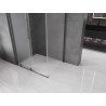 Mexen Velar Schiebedusche 130 x 90 cm, gefrostet, gebürstetes Gun Gray - 871-130-090-31-66