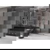 Mexen Velar schuifdouchecabine 160 x 80 cm, matglas, geborsteld geweergrijs - 871-160-080-31-66