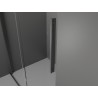 Mexen Velar Schiebedusche 130 x 90 cm, gefrostet, gebürstetes Gun Gray - 871-130-090-31-66