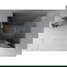Mexen Rio douchecabine halfrond 80 x 80 cm, grafiet, chroom + Rio douchebak, wit - 863-080-080-01-40-4710