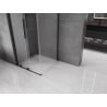 Mexen Velar cabina de ducha corredera 120 x 120 cm, hielo, negro - 871-120-120-31-70