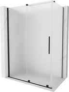 Mexen Velar schuifdouchecabine 130 x 75 cm, matglas, zwart - 871-130-075-31-70
