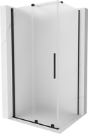 Mexen Velar drsna tuš kabina 130 x 80 cm, mraz, črna - 871-130-080-31-70