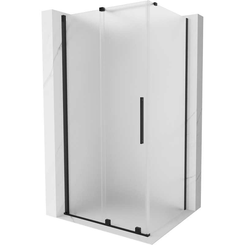 Mexen Velar klizna tuš vrata klizna 130 x 90 cm, mat, crna - 871-130-090-31-70