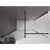 Mexen Velar klizna kabina za tuširanje 130 x 75 cm, mat staklo, crna - 871-130-075-31-70