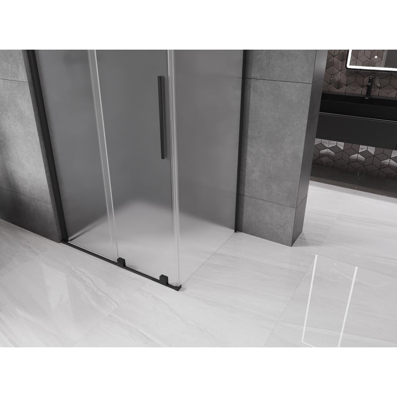 Mexen Velar cabine de duche deslizante 130 x 90 cm, fosca, preta - 871-130-090-31-70