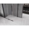 Mexen Velar sliding shower enclosure 130 x 90 cm, frost, black - 871-130-090-31-70
