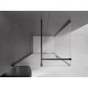 Mexen Velar sliding shower enclosure 130 x 90 cm, frost, black - 871-130-090-31-70