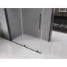 Mexen Velar sliding shower cabin 140 x 75 cm, frost, black - 871-140-075-31-70
