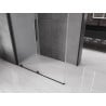 Mexen Velar sliding shower cabin 140 x 75 cm, frost, black - 871-140-075-31-70