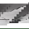 Mexen Velar Duschkabine schiebbar 140 x 80 cm, Frost, Schwarz - 871-140-080-31-70