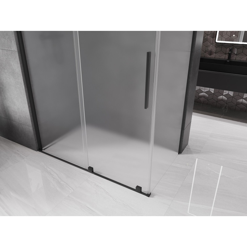 Mexen Velar lükand dušikabiin 140 x 85 cm, härmas, must - 871-140-085-31-70