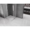 Mexen Velar Duo Sliding Shower Cabin 80 x 80 cm, Frosted, Chrome - 871-080-080-32-01