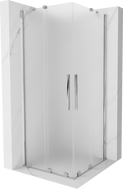 Mexen Velar Duo klizna tuš kabina klizna 90 x 90 cm, mraz, krom - 871-090-090-32-01