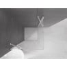 Mexen Velar Duo Sliding Shower Cabin 80 x 80 cm, Frosted, Chrome - 871-080-080-32-01