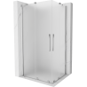 Mexen Velar Duo sliding shower cabin 90 x 80 cm, frost, chrome - 871-090-080-32-01