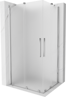 Mexen Velar Duo cabina de duche deslizante 100 x 90 cm, fosco, cromado - 871-100-090-32-01