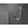 Mexen Velar Duo Duschkabine, schiebbar 80 x 80 cm, matt, chrom - 871-080-080-32-01