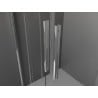 Mexen Velar Duo Sliding Shower Cabin 80 x 80 cm, Frosted, Chrome - 871-080-080-32-01