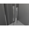 Mexen Velar Duo lükandustega dušikabiin 100 x 90 cm, härmatis, kroom - 871-100-090-32-01