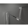 Mexen Velar Duo drsna pršna kabina 100 x 90 cm, matirano, krom - 871-100-090-32-01