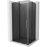 Mexen Velar Duo liuguksega dušinurk 90 x 80 cm, grafiit, kroom - 871-090-080-42-01