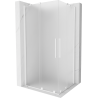 Mexen Velar Duo klizni tuš kabina na razvlačenje 90 x 80 cm, mat, bijela - 871-090-080-32-20