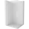 Mexen Velar Duo cabine de douche coulissante 100 x 90 cm, givre, blanc - 871-100-090-32-20