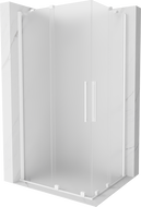 Mexen Velar Duo kabina prysznicowa rozsuwana 100 x 90 cm, szron, biała - 871-100-090-32-20