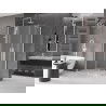 Mexen Velar Duo Duschkabine schiebbar 100 x 90 cm, gefrostet, weiß - 871-100-090-32-20