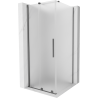 Mexen Velar cabine de douche coulissante 90 x 90 cm, givre, gun metal - 871-090-090-31-95