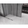 Mexen Velar klizni tuš s kliznim vratima 90 x 110 cm, matirano staklo, gun metal - 871-090-110-31-95