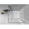 Mexen Rio square shower cabin 90 x 90 cm, transparent, chrome + shower tray, white - 860-090-090-01-00-4510