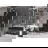 Mexen Velar Duo Duschkabine schiebbar 80 x 80 cm, graphit, weiß - 871-080-080-42-20