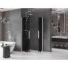 Mexen Velar Duo sliding shower cabin 100 x 90 cm, graphite, white - 871-100-090-42-20