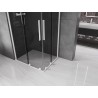 Mexen Velar Duo klizni tuš kabina 90 x 80 cm, grafit, bijela - 871-090-080-42-20