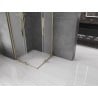 Mexen Velar Duo cabine de douche coulissante 80 x 80 cm, givre, or - 871-080-080-32-50