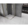 Mexen Velar Duo dušinurk, liuglev 80 x 80 cm, jäätunud, kuldne - 871-080-080-32-50