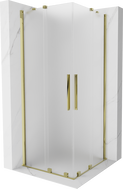 Mexen Velar Duo klizna tuš kabina klizna 90 x 90 cm, mat, zlatna - 871-090-090-32-50