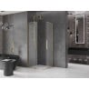 Mexen Velar Duo kabina prysznicowa rozsuwana 80 x 80 cm, szron, złota - 871-080-080-32-50
