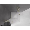 Mexen Velar Duo klizna tuš kabina klizna 90 x 90 cm, mat, zlatna - 871-090-090-32-50