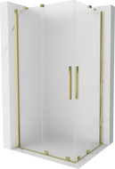 Mexen Velar Duo liukuva suihkukoppi 90 x 80 cm, huurrettu, kulta - 871-090-080-32-50