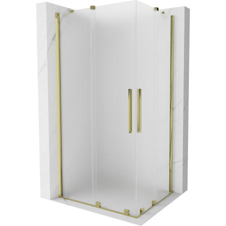 Mexen Velar Duo Schiebedusche 100 x 90 cm, matt, gold - 871-100-090-32-50