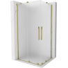 Mexen Velar Duo kabina prysznicowa rozsuwana 100 x 90 cm, szron, złota - 871-100-090-32-50