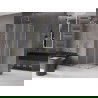 Mexen Velar Duo Schiebeduschkabine 100 x 100 cm, Frost, Gold - 871-100-100-32-50