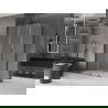 Mexen Velar cabine de douche coulissante 120 x 75 cm, givré, gun metal - 871-120-075-31-95