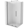 Mexen Velar schuifdouchecabine 130 x 80 cm, matglas, gun metal - 871-130-080-31-95