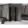 Mexen Velar Duo klizna tuš kabina 80 x 80 cm, grafit, brušeno zlato - 871-080-080-42-55