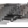 Mexen Velar schuifdouchecabine 150 x 75 cm, ijsglas, geweer metaal - 871-150-075-31-95